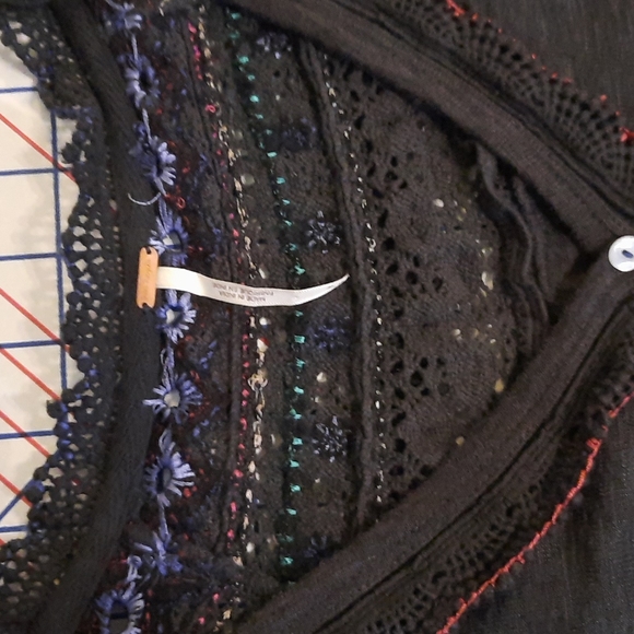 Free People Embroidered Top - Picture 4 of 6